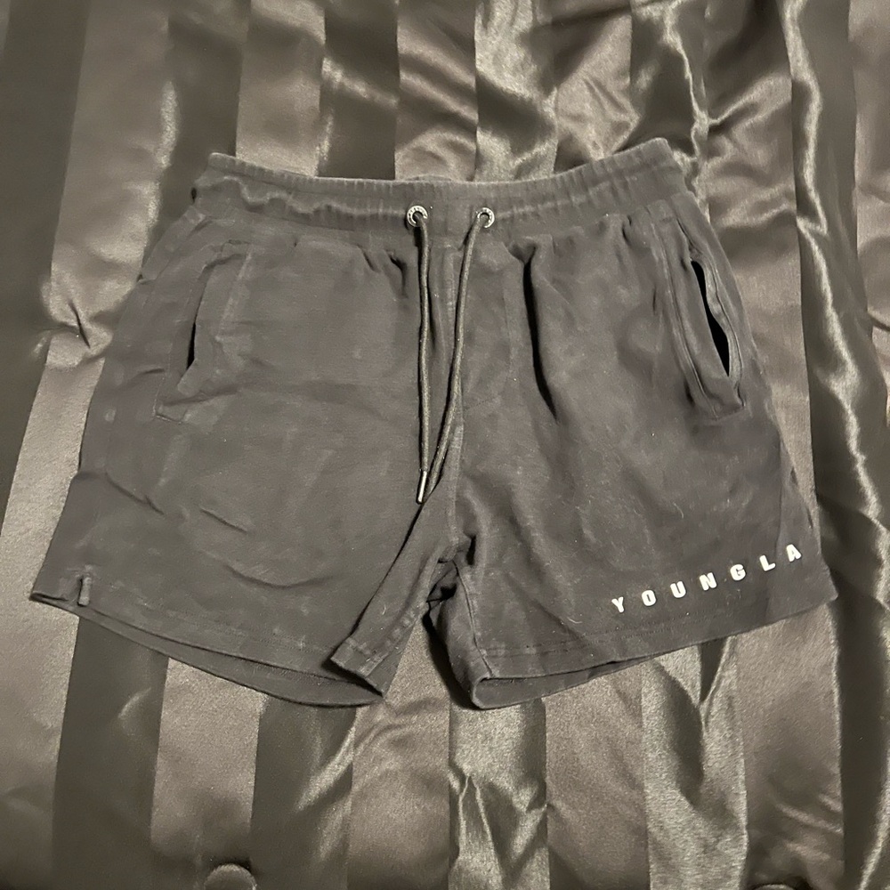 YoungLA Charcoal Athletic Men's Shorts